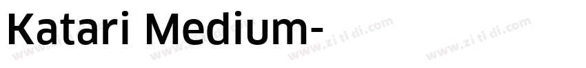 Katari Medium字体转换
